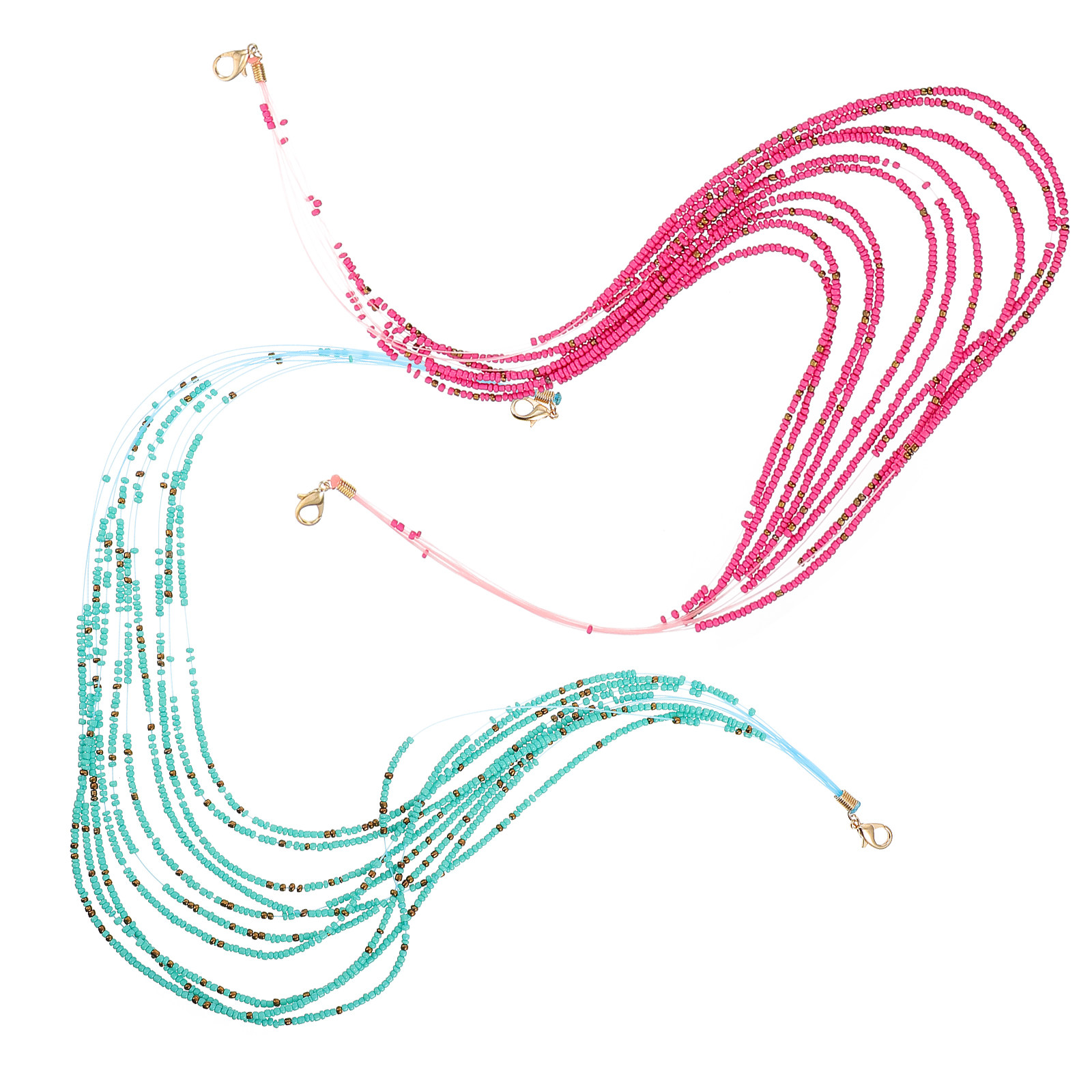 2Pcs Colorful Beaded Mask Hold - đánh giá và giá Mask Chain Holder